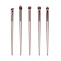 Champagne Color Makeup Brushes Set