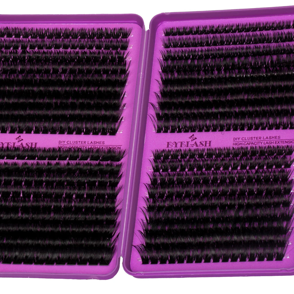 DIY Eyelash Clusters Kit Clusters Individual Eyelashes Kit 9-16mm with Bond and Seal Wispy Natural Mange Lashes Kit Makeup