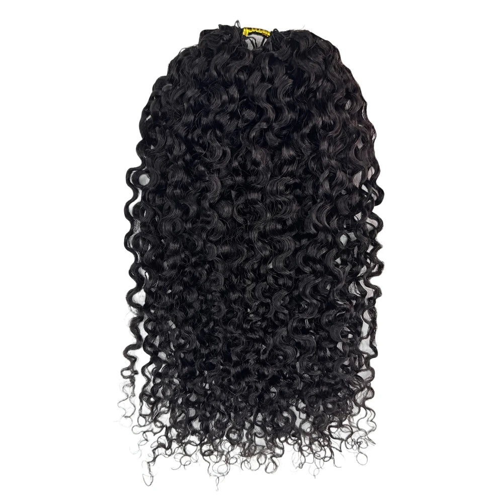 Crochet Human Hair Knotless PreSeparated Tight Kinky Curly Crochet Hair Deep Curly With String PreLooped Feather Hair Extensions