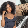 Crochet Human Hair Knotless PreSeparated Tight Kinky Curly Crochet Hair Deep Curly With String PreLooped Feather Hair Extensions