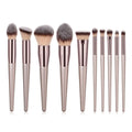 Champagne Makeup Brushes Set – Professional Face & Eye Brush Collection